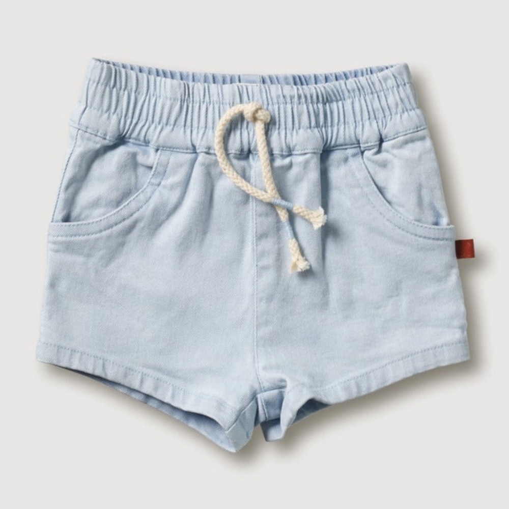Kidwild organic soft denim shorts